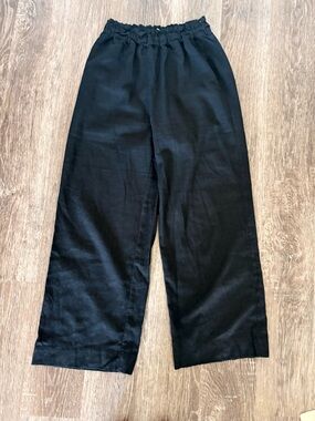 Abercrombie & Fitch Black Knit Elastic-Waist Pants